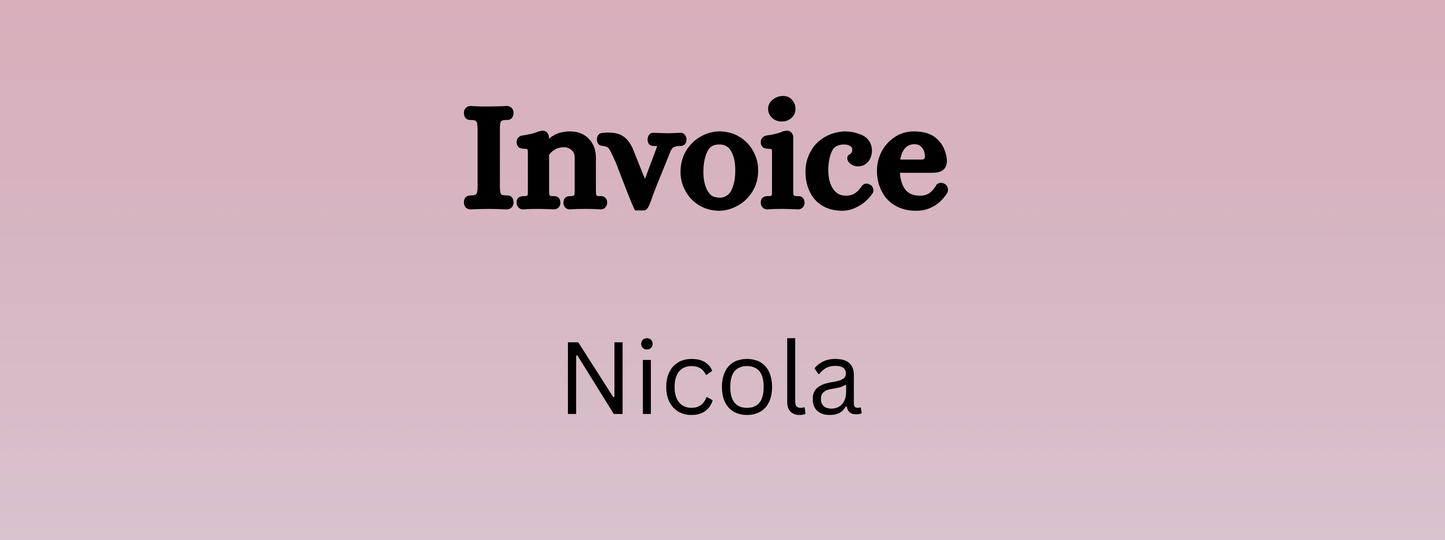 Invoice - Nicola