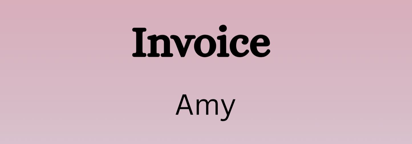 Invoice - Amy