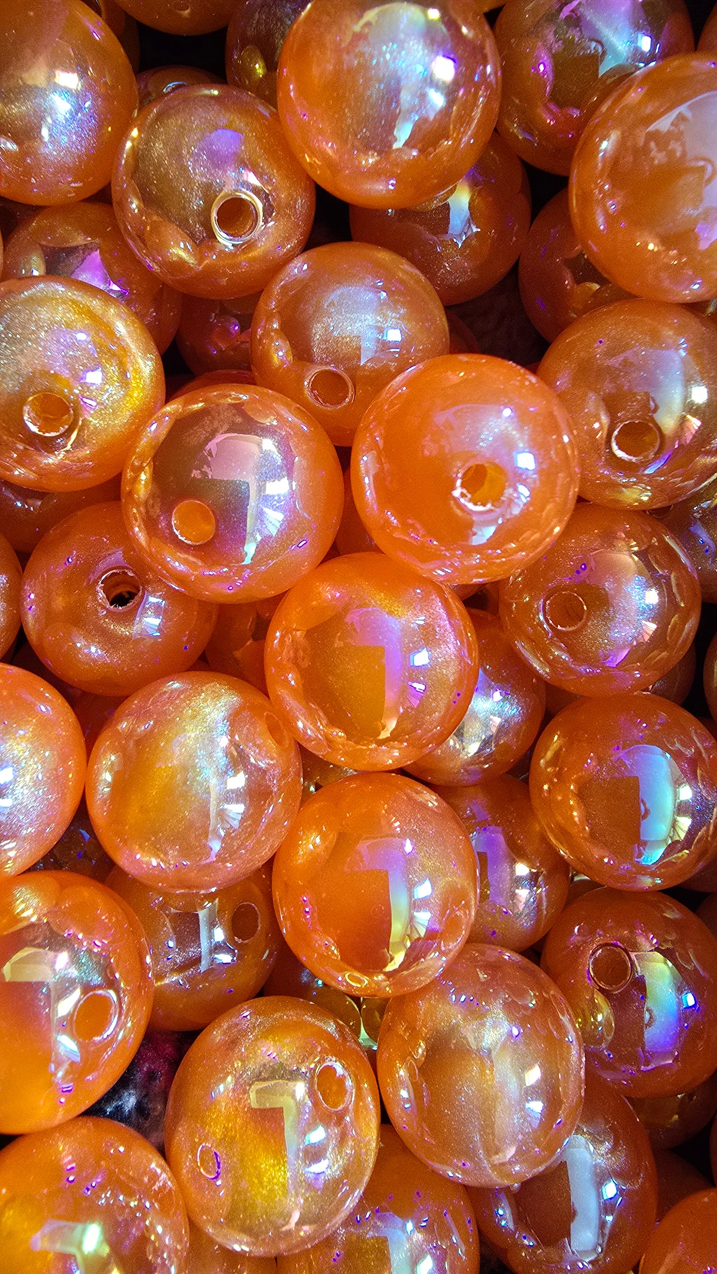 Orange Lumi Beads
