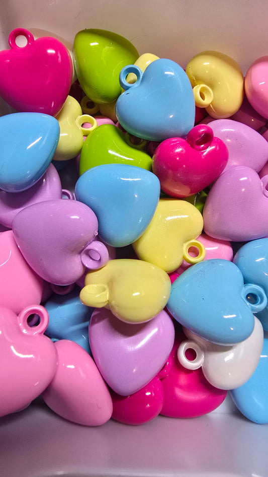 Pastel Heart Pendants