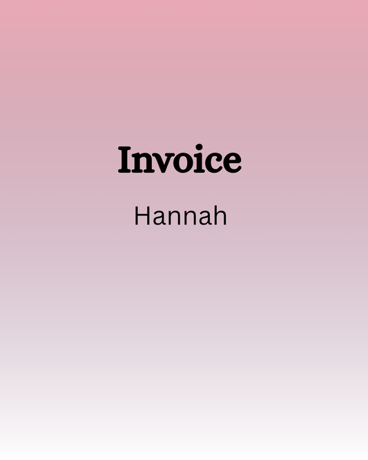 Invoice - Hannah